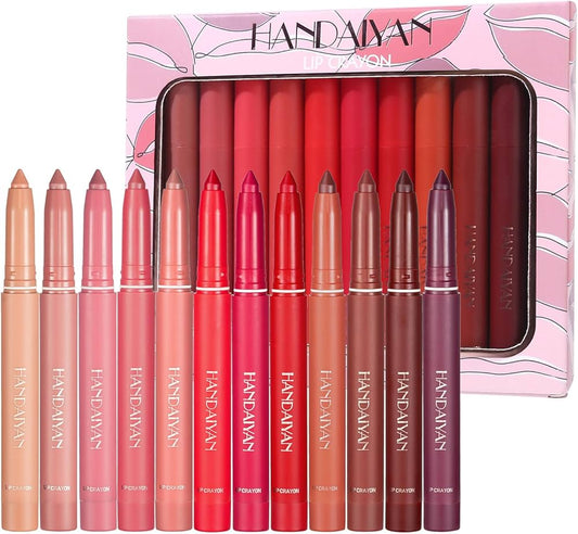 12 Colors Matte Lipstick Pen - aalammart