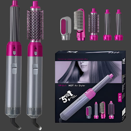 5 in 1 Hair Styler Set – Curl | Volumize | Smooth | Dry - aalammart