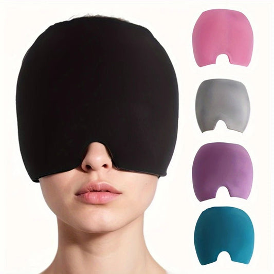 Migraine Relief Cap – Ice Head Wrap & Therapy Eye Mask. - aalammart