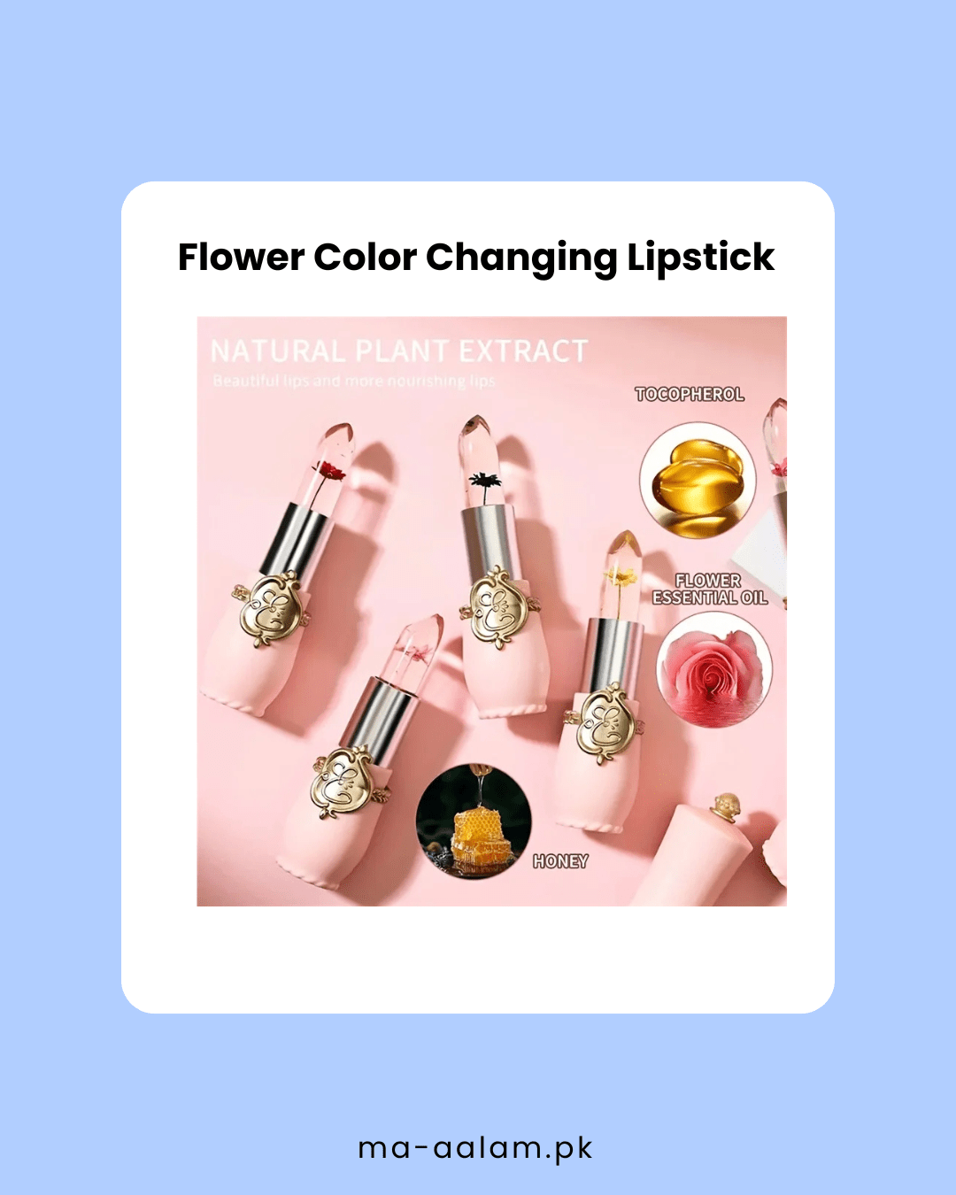 Flower Color Changing Lipstick. - aalammart
