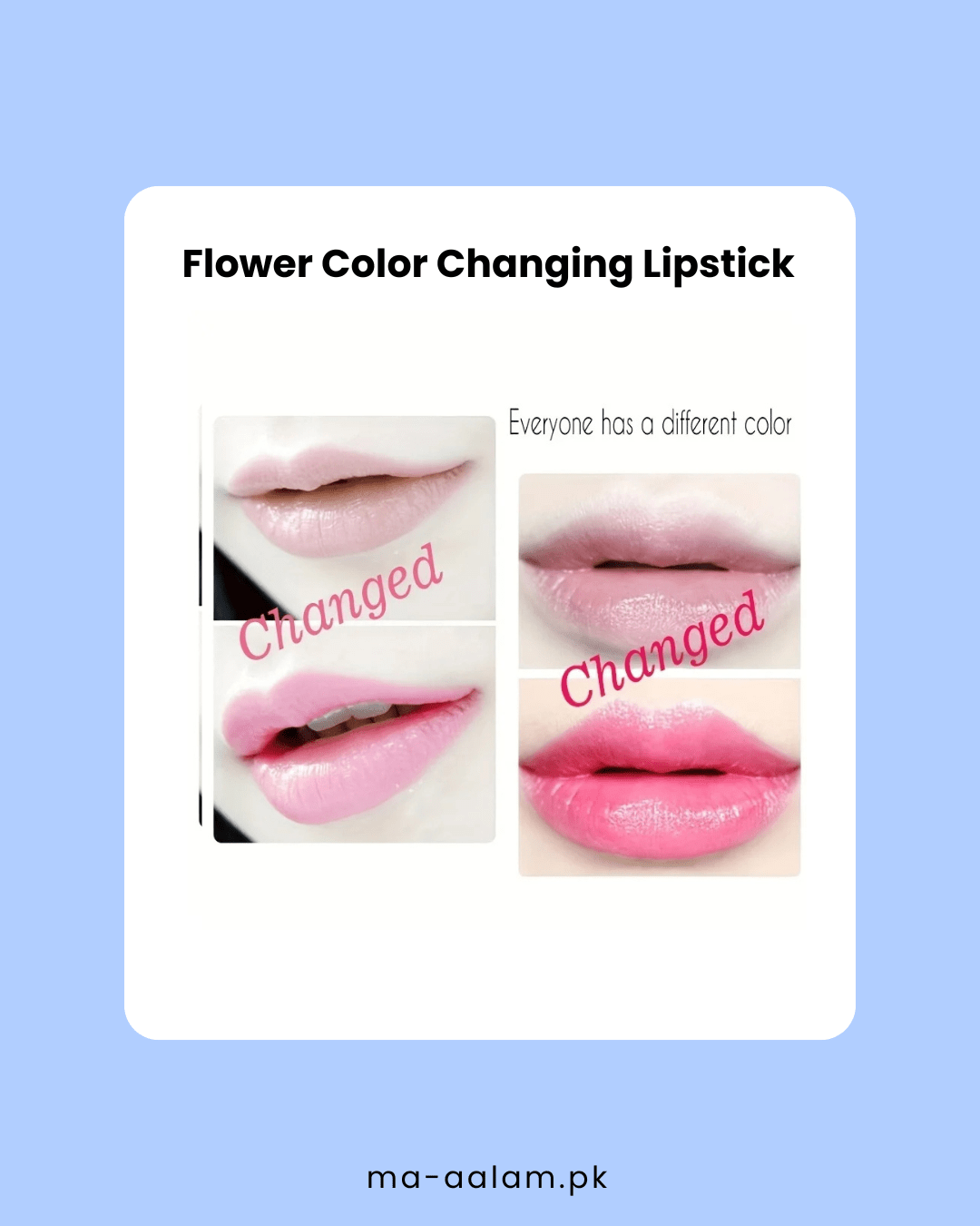 Flower Color Changing Lipstick. - aalammart