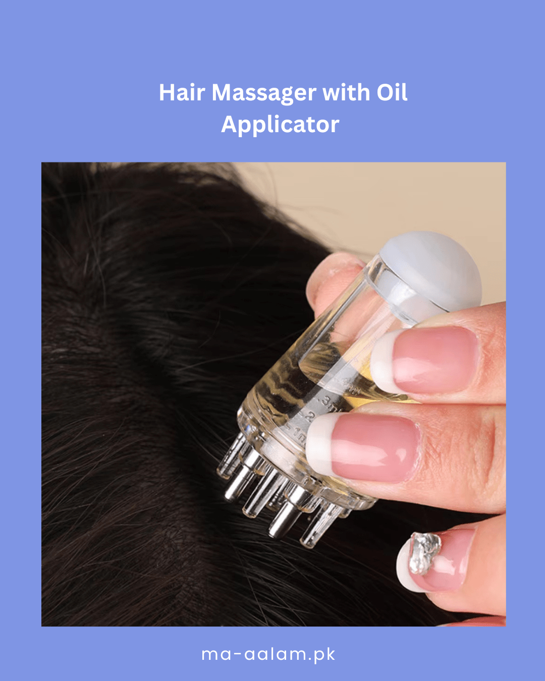 Hair Massager with Oil Applicator - aalammart