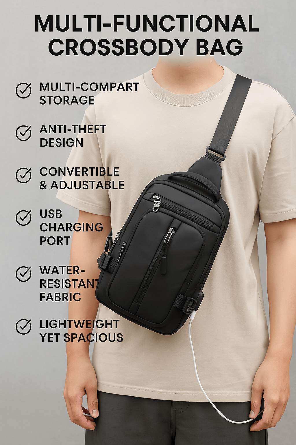 Multi - functional Crossbody Bags - aalammart