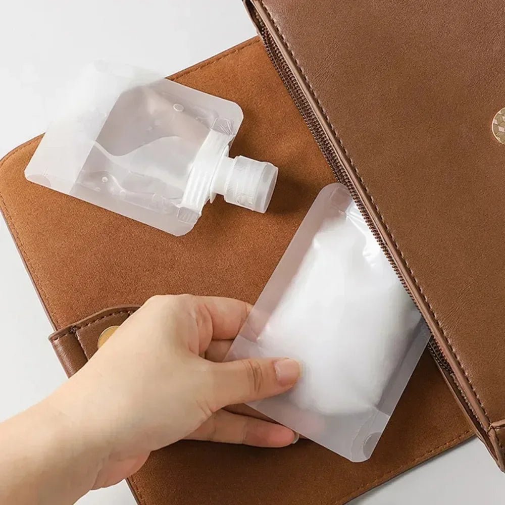 Pack of 3 Portable Travel Fluid Makeup Packing Bag. - aalammart