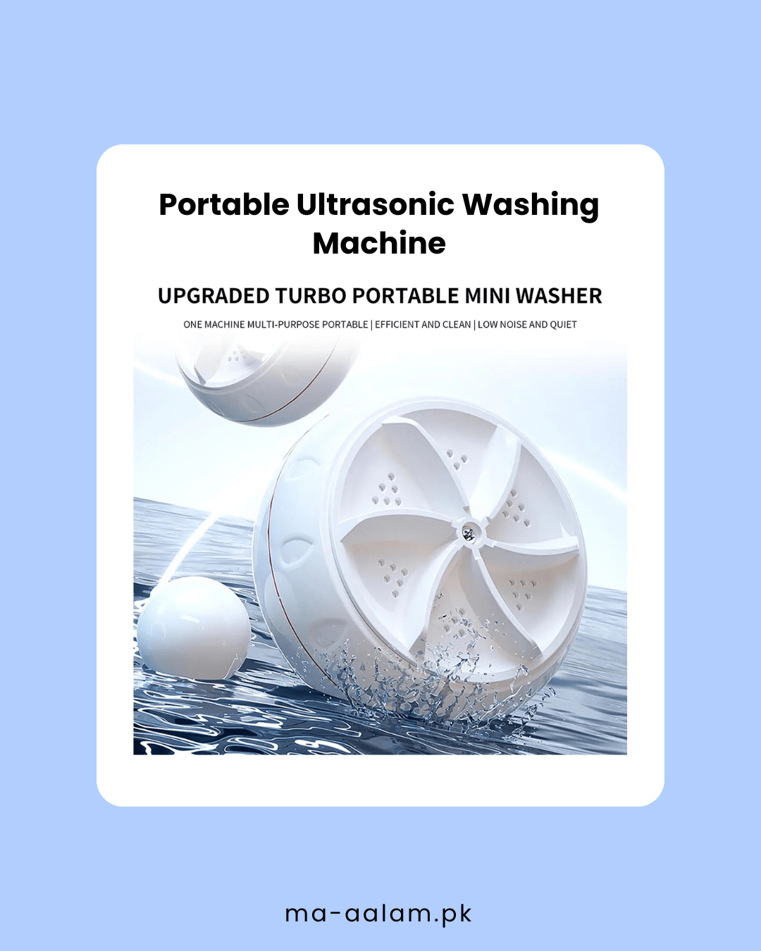 Portable Ultrasonic Washing Machine - aalammart