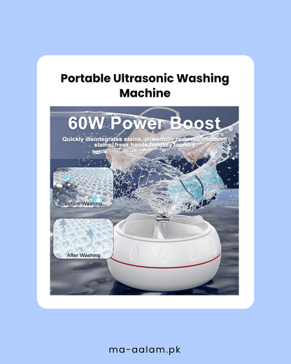 Portable Ultrasonic Washing Machine - aalammart